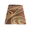 Image 1 : Contemporary Abstract Swirl Area Rug in Chocolate - Approx 58in x 86in