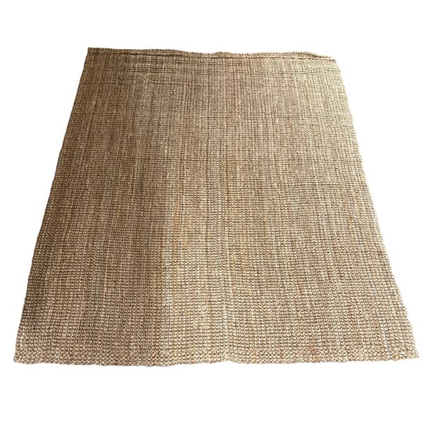 Rustic Hand Woven Natural Jute Area Rug - Approx 90in x 120in