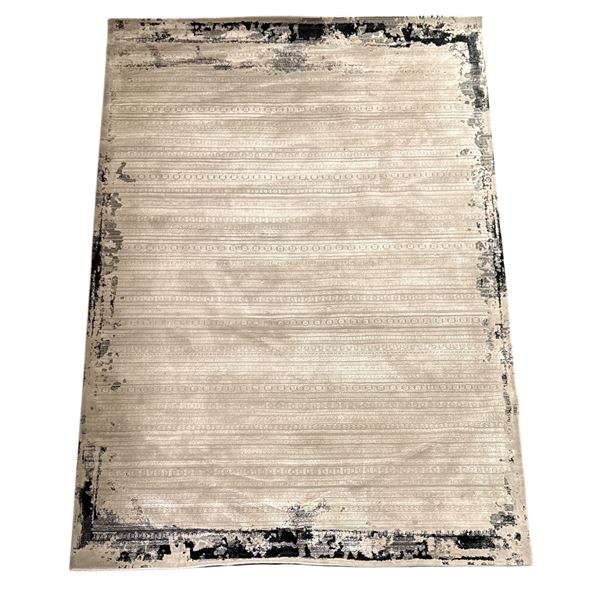 Modern Design Ash Grey Area Rug - Appriox 60in x 88in
