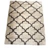 Image 1 : Classic Moroccan Trellis Plush Gray Area Rug - Approx 64in x 88in