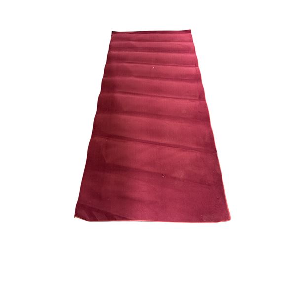 Elegant Deep Wine Solid Toned Hallway Runner Rug - Approx 60in x 140in