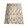 Image 1 : Modern Tango Cream & Brown Rug - Approx 62in x 90in