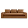 Image 1 : BNIB Moe's - Thomas Sofa Performance Fabric Rust - 98 x 41 x 36 - Retail Price: $3,949.00 - MO-1003-