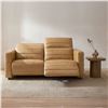 Image 4 : BNIB Moe's - Juno Power Recliner Sofa Tan Leather - 65 x 42 x 31.5 - Retail Price: $7,899.00 - GO-10