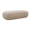 Image 1 : BNIB Moe's - Marion Rectangular Ottoman Performance Fabric White - 60  x 16 x 32 - Retail Price
