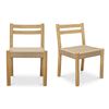 Image 1 : BNIB Moe's - Finn Dining Chair Natural-Set Of Two - 20.5 x 32 x 20 - Retail Price: $1,149.00 - QO-10
