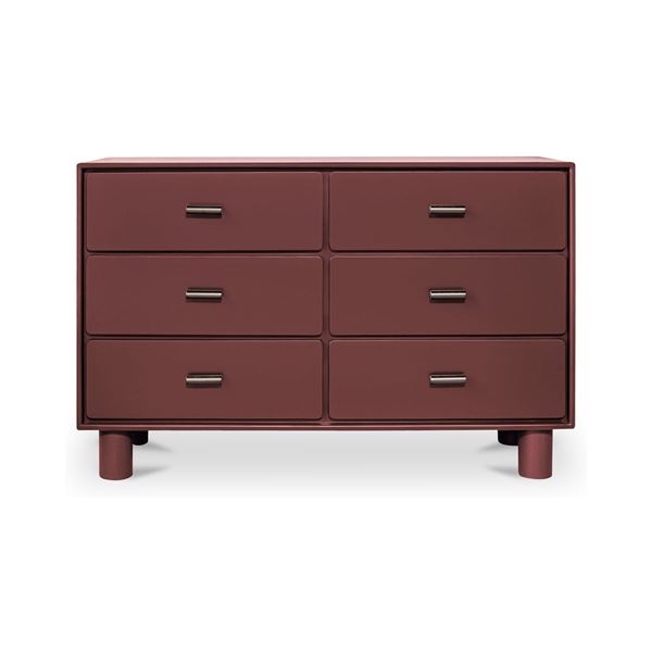 BNIB Moe's - Jolene 6 Drawer Dresser Deep Red - 56 x 19 x 36 - Retail Price: $5,365.00 - QO-1014-06