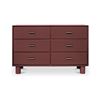 Image 1 : BNIB Moe's - Jolene 6 Drawer Dresser Deep Red - 56 x 19 x 36 - Retail Price: $5,365.00 - QO-1014-06