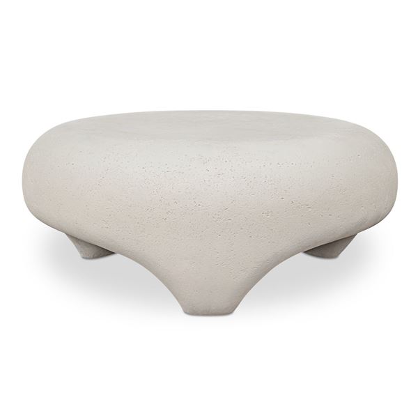 New Moe's - Ines Outdoor Coffee Table White - 38 x 38 x 15.7 - Retail Price: $1,779.00 - VH-102