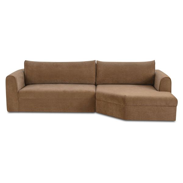BNIB Moe's - Madrid Right Sectional Taupe - 112 x 65 x 33.50in - Retail Price: $4,449 - OA-1058-39-R