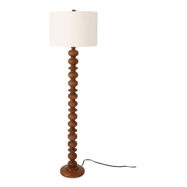 BNIB Moe's - Gwen Floor Lamp Honey Brown - 11 x 11 x 52 - Retail Price: $889.00 - DD-1050-21-0