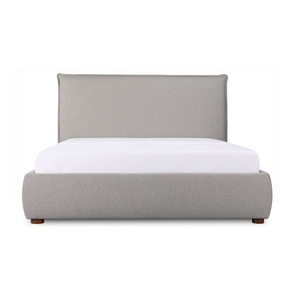 BNIB Moe's - Luzon King Bed Greystone - 85.5 x 88.5 x 45.5 - Retail Price: $2,650.00 - RN-1130-15-0