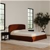 Image 3 : BNIB Moe's - Joan Queen Storage Bed Rust - 66.25 x 86 x 45 - Retail Price: $1,999.00 - RN-1150-03-0