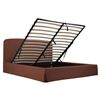 Image 4 : BNIB Moe's - Joan Queen Storage Bed Rust - 66.25 x 86 x 45 - Retail Price: $1,999.00 - RN-1150-03-0