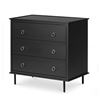 Image 2 : BNIB Moe's - Reagan 3 Drawer Nightstand Black - 31 x 18.5 x 30 - Retail Price: $1,649.00 - JU-1007-0