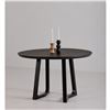 Image 2 : BNIB Moe's - Silas Round Dining Table Black Ash - 48 x 48 x 29.5 - Retail Price: $1,499.00 - BC-1102