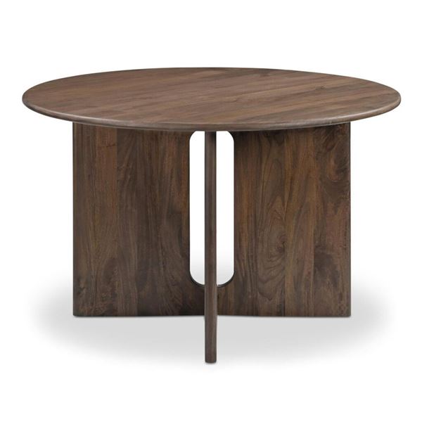 BNIB Moe's - Stanley Dining Table Dark Brown - 48 x 48 x 30 - Retail Price: $1,849.00 - JD-1096-20
