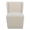 Image 1 : BNIB Moe's - Cormac Rolling Dining Chair Performance Fabric Cream - 24 x 26 x 33 - Retail Price: $72