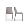 Image 1 : BNIB Moe's - Nora Fabric Dining Chair Light Grey-Set Of Two - 17.8 x 22 x 33.5 - Retail Price: $579.
