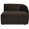 Image 4 : BNIB - Moe's Amelia Chaise - Espresso - Right-Hand Facing - Retails: $3599