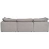 Image 4 : BNIB - Moe's Clay 3-Piece Modular Sofa Performance Fabric - Grey - Retails: $5599
