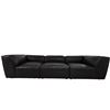 Image 3 : New - Moe's Form 3-Piece Modular Vantage Black Leather Sofa - Retails: $7000