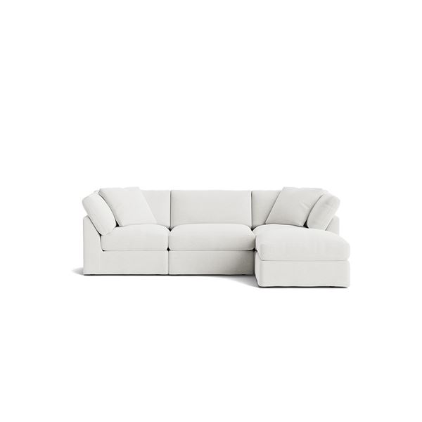 BNIB - Sunday's Get Together 4-Piece Modular Standard Sectional - Sea Salt - Retails: $6250 - 114"W 