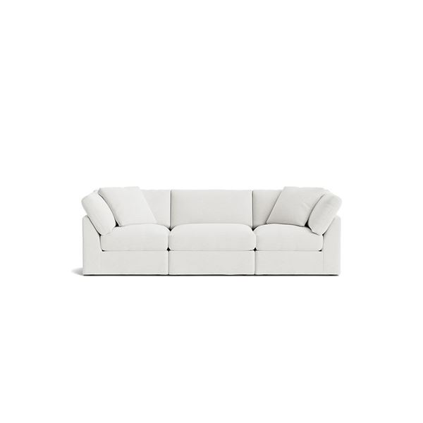 BNIB - Sunday's Get Together 3-Piece Modular Standard Sectional - Sea Salt - Retails: $5030 - 114"W