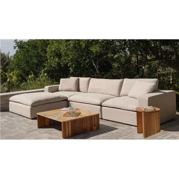 BNIB - Sunday's Movie Night™ Outdoor 4-Piece Modular Large Sectional - Desert - Retails: $7