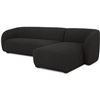 Image 1 : New Moe's - Faye Sectional Right Black Boucle - 112 x 59.65 x 29.80in - Retail Price: $5,649 -