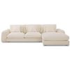 Image 2 : BNIB Moe's - Berga Sectional Right Oat - 118.25 x 65.5 x 33in - Retail Price: $5,849 - FO-1048-05-R-