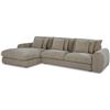 Image 1 : BNIB Moe's - Berga Sectional Left Pebble - 118.25 x 65.5 x 33in - Retail Price: $5,599 - FO-1048-29-