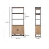 Image 3 : BNIB Moe's - Sierra Bookshelf Natural - 39 x 18 x 91.5 - Retail Price: $2,699.00 - FR-1043-24-0