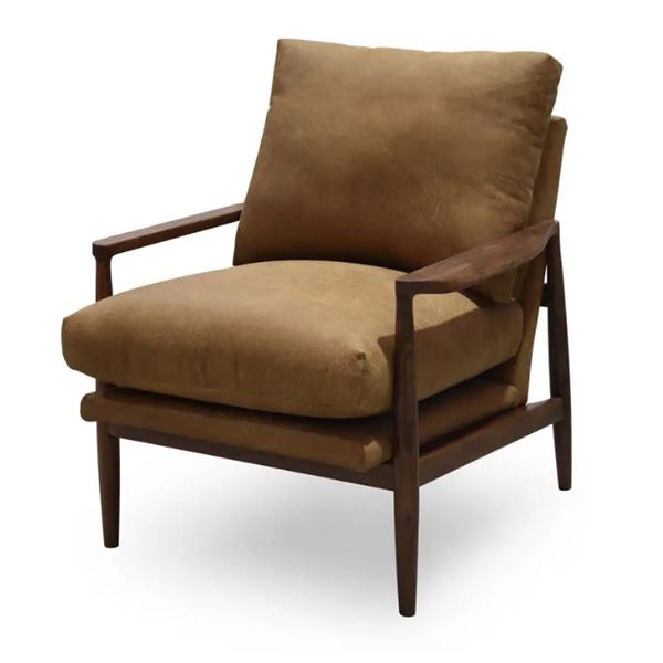 BNIB Moe's - Arturo Accent Chair Tan - 29 x 33 x 35 - Retail Price: $2,599.00 - GO-1013-40