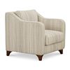 Image 2 : BNIB Moe's - Hewitt Accent Chair Beige Stripe - 32 x 32 x 31.5 - Retail Price: $1,249.00 - OA-1062-3