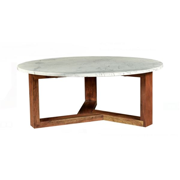 BNIB Moe's - Jinxx Coffee Table Brown - 38 x 38 x 15 - Retail Price: $1,499.00 - JD-1020-18-0