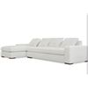 Image 4 : BNIB Moe's - Thomas Sectional Left Ivory - 125 x 41 x 36in - Retail Price: $5,349 - MO-1004-05-L-0