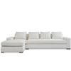 Image 1 : BNIB Moe's - Thomas Sectional Left Ivory - 125 x 41 x 36in - Retail Price: $5,349 - MO-1004-05-L-0