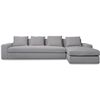Image 2 : BNIB Moe's - Thomas Sectional Right Grey - 125 x 41 x 36in - Retail Price: $5,349 - MO-1004-15-R-0