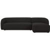 Image 2 : BNIB Moe's - Faye Sectional Right Black Boucle - 112 x 59.65 x 29.80in - Retail Price: $5,649 - FO-1