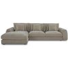 Image 2 : BNIB Moe's - Berga Sectional Left Pebble - 118.25 x 65.5 x 33in - Retail Price: $5,599 - FO-1048-29-