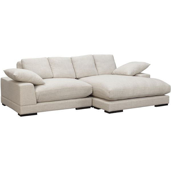 BNIB Moe's - Plunge Sectional Sahara - 106 x 46 x 34in - Retail Price: $3,249 - TN-1004-21-0