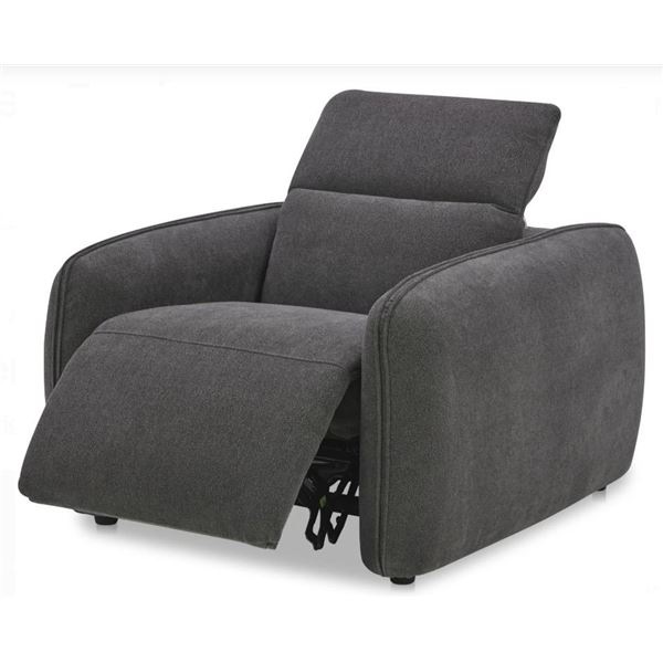 BNIB Moe's - Eli Power Recliner Chair Dusk Grey - 41.5 x 30 x 19 - Retail Price: $3,549.00 - KQ-1027