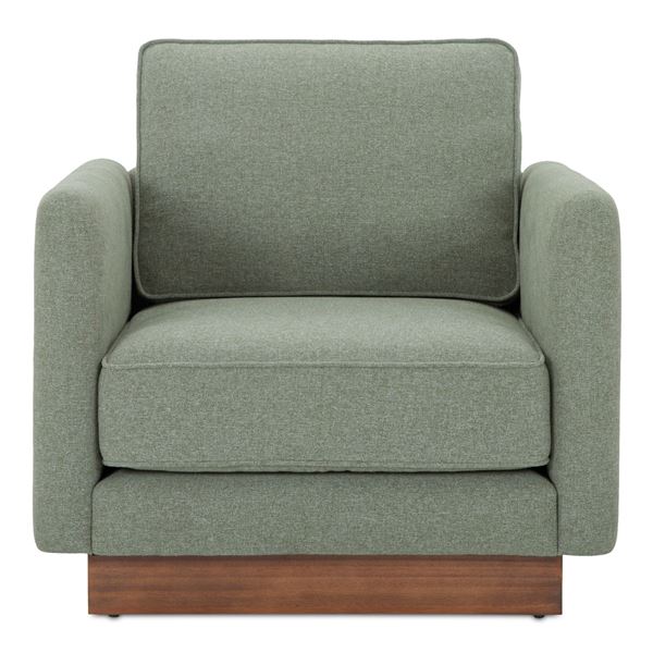 BNIB Moe's - Vernon Accent Chair Sage - 33.5 x 35.4 x 30.7 - Retail Price: $1,699.00 - FO-1025-16