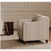 Image 5 : BNIB Moe's - Hewitt Accent Chair Beige Stripe - 32 x 32 x 31.5 - Retail Price: $1,249.00 - OA-1062-3