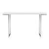 Image 1 : BNIB Moe's - Repetir Console Table White Lacquer - 55 x 14 x 33.5 - Retail Price: $999.00 - ER-1023-