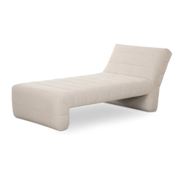 BNIB Moe's - Verity Chaise Oatmeal - 38 x 74 x 31.5 - Retail Price: $1,949.00 - OA-1085-34