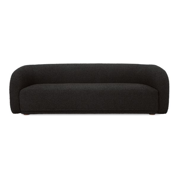 BNIB Moe's - Faye Sofa Black Boucle - 90 x 33.7 x 29.8 - Retail Price: $3,549.00 - FO-1029-02