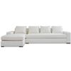 Image 2 : BNIB Moe's - Thomas Sectional Left Ivory - 125 x 41 x 36in - Retail Price: $5,349 - MO-1004-05-L-0