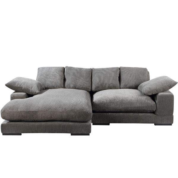 BNIB Moe's - Plunge Sectional Charcoal - 106 x 46 x 34in - Retail Price: $3,249 - TN-1004-25-0